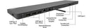 Cyber Acoustics DS-2000 interface hub USB 2.0 Type-C Black