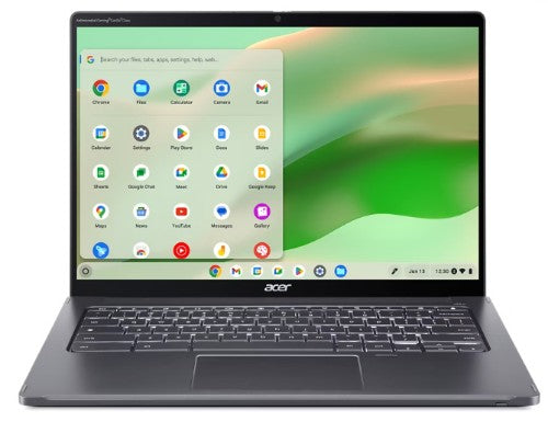 Acer Chromebook Enterprise Spin 714 CP714-2WN-3338 Intel® Core™ i3 i3-1315U 14" Touchscreen Full HD 8 GB LPDDR4x-SDRAM 128 GB SSD Wi-Fi 6E (802.11ax) ChromeOS Gray