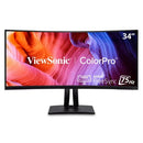 Viewsonic VP3456A computer monitor 34" 3440 x 1440 pixels UltraWide Quad HD LED Black