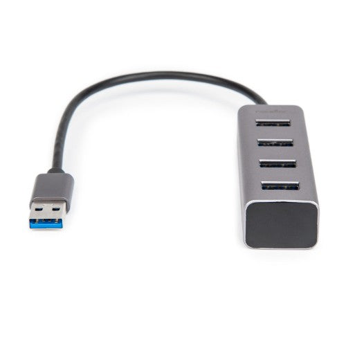 Rocstor Y10A270-A1 interface hub USB 3.2 Gen 1 (3.1 Gen 1) Type-A Aluminum, Gray