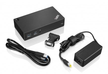 Lenovo ThinkPad USB 3.0 Pro Dock Wired USB 3.2 Gen 1 (3.1 Gen 1) Type-A Black