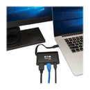 Tripp Lite U444-T6N-H4UBC USB graphics adapter 3840 x 2160 pixels Black