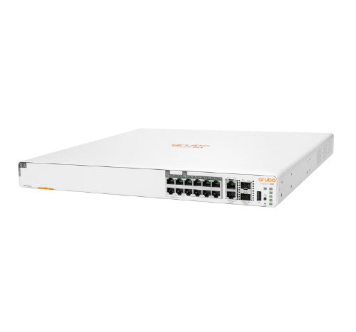 HPE Aruba Instant On 1960 8p 1G Class 4 4p SR1G/2.5G Class 6 PoE 2p 10GBASE-T 2p SFP+ 480W Managed Gigabit Ethernet (10/100/1000) Power over Ethernet (PoE) 1U