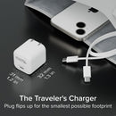 Plugable Technologies PS-30C1W mobile device charger Universal White AC Fast charging Indoor
