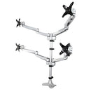 StarTech.com ARMQUADPS monitor mount / stand 27" Desk Silver