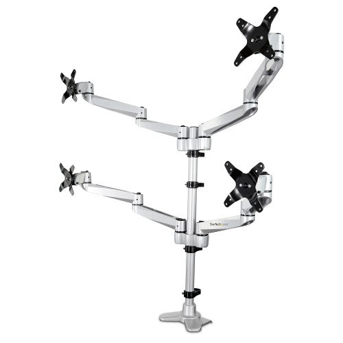 StarTech.com ARMQUADPS monitor mount / stand 27" Desk Silver