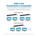 Tripp Lite U442-DOCK7D-B laptop dock/port replicator Wired USB 3.2 Gen 1 (3.1 Gen 1) Type-C Black