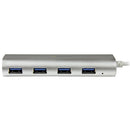 StarTech.com ST43004UA interface hub USB 3.2 Gen 1 (3.1 Gen 1) Type-A 5000 Mbit/s Silver, White