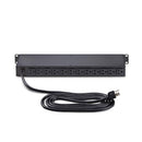 StarTech.com 16NM8-RACK-MOUNT-PDU power distribution unit (PDU) 16 AC outlet(s) 1U Black