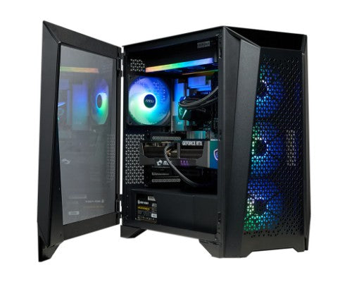 MSI Infinite RS AI 2NVZ9-1289US Intel Core Ultra 9 285K 64 GB DDR5-SDRAM 2 TB SSD NVIDIA GeForce RTX 5090 Windows 11 Pro Desktop PC Black