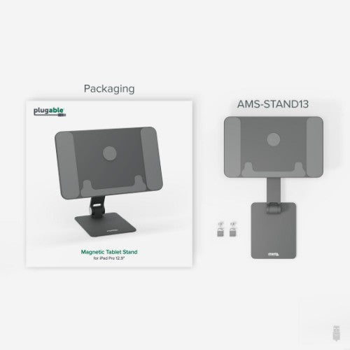 Plugable Technologies AMS-STAND13 holder Active holder Tablet/UMPC Black