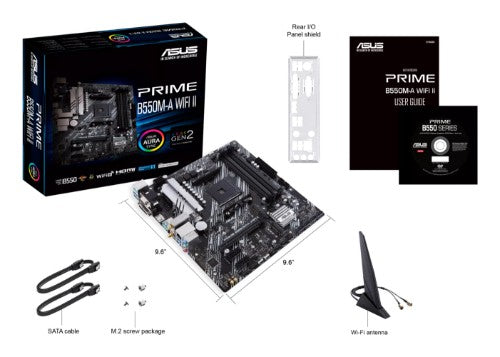 ASUS PRIME B550M-A WIFI II AMD B550 Socket AM4 micro ATX