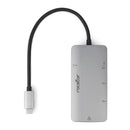 Rocstor Y10A255-A1 notebook dock/port replicator USB 3.2 Gen 1 (3.1 Gen 1) Type-C Black, Silver
