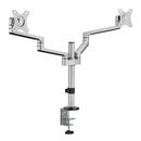 Rocstor Y10N019-S1 monitor mount / stand 32" Black, Silver Desk