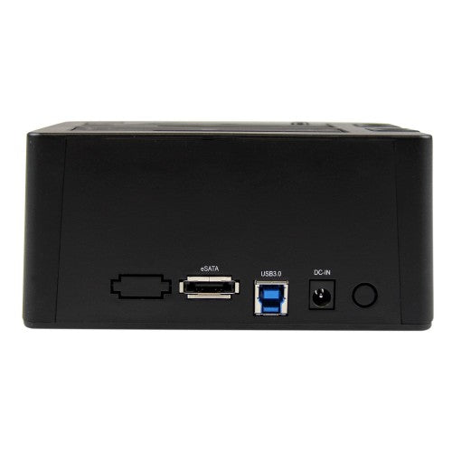 StarTech.com SDOCK2U33EB storage drive docking station USB 3.2 Gen 1 (3.1 Gen 1) Type-B Black