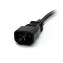 StarTech.com PAC100 power cable Black 11.8" (0.3 m) C14 coupler NEMA 5-15R