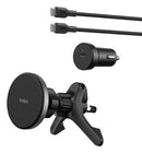 Belkin BoostCharge Universal Black Cigar lighter, USB Wireless charging Fast charging Auto