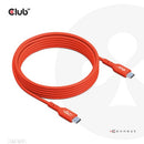 CLUB3D CAC-1573 USB cable USB 2.0 78.7" (2 m) USB C Red