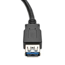 Tripp Lite U324-06N-BK USB cable USB 3.2 Gen 1 (3.1 Gen 1) 5.91" (0.15 m) USB A Black, Metallic