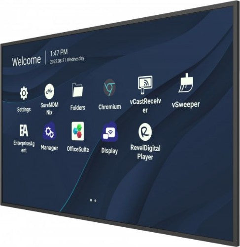Viewsonic CDE9830 signage display 98" Wi-Fi 500 cd/m² 4K Ultra HD Black Built-in processor Android 11