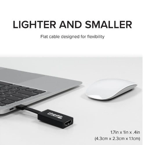 Plugable Technologies USBC-THDMI USB graphics adapter 3840 x 2160 pixels Black