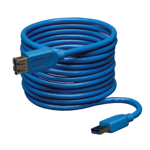 Tripp Lite U324-016 USB cable USB 3.2 Gen 1 (3.1 Gen 1) 192.1" (4.88 m) USB A Blue