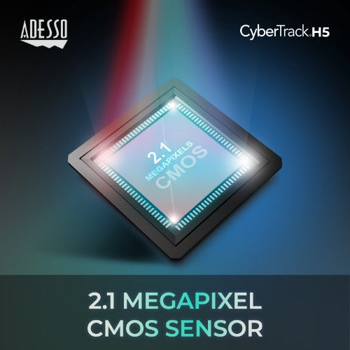 Adesso CyberTrack H5-TAA webcam 2 MP 1920 x 1080 pixels USB 2.0 Black