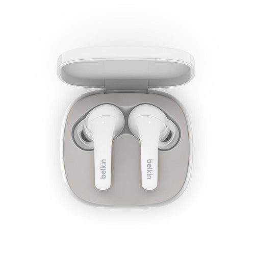 Belkin SOUNDFORM Flow Headset Wireless In-ear Calls/Music USB Type-C Bluetooth White