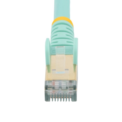 StarTech.com C6ASPAT12AQ networking cable Turquoise 145.7" (3.7 m) Cat6a