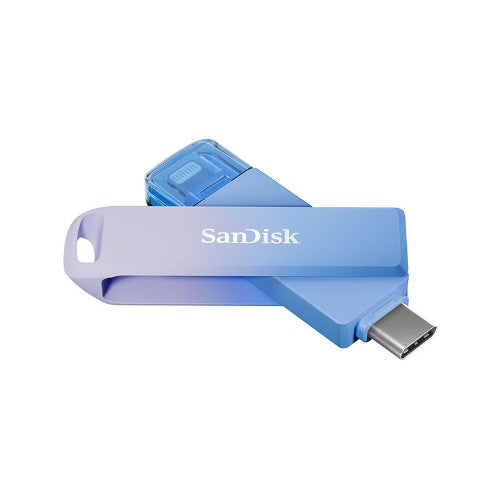 SanDisk Creator Phone Drive USB flash drive 256 GB USB Type-C / Lightning 3.2 Gen 1 (3.1 Gen 1) Blue, Lilac
