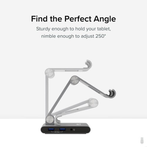 Plugable Technologies UDS-7IN1 multimedia cart/stand Silver Tablet Multimedia stand