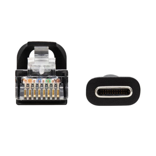 Tripp Lite U209-006-RJ45XC cable gender changer RJ-45 USB Type-C Black