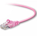 Belkin RJ45 Cat5e Patch Cable, Snagless Molded, 0.9m networking cable Pink 35.4" (0.9 m) U/UTP (UTP)