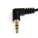 StarTech.com 0.3m Angle M/M audio cable 11.8" (0.3 m) 3.5mm Black