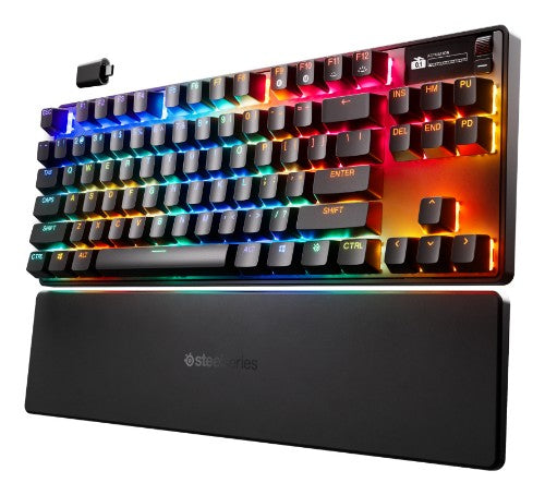 Steelseries APEX PRO TKL WIRELESS GEN 3 keyboard Gaming USB + RF Wireless + Bluetooth QWERTY UK International Black