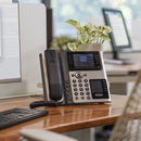 POLY Edge E400 IP Phone and PoE-enabled with Power Supply