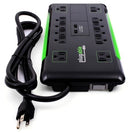 Plugable Technologies PS12-USB2B surge protector Black 12 AC outlet(s) 120 V 74.4" (1.89 m)