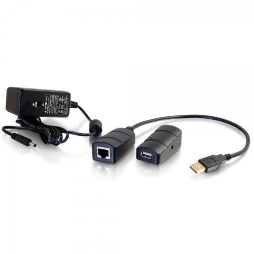 C2G 54284 cable gender changer 2 x RJ-45 USB 2.0 Type-A Black
