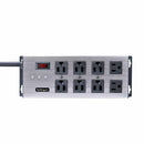 StarTech.com 8N515S12-POWER-STRIP power distribution unit (PDU) 8 AC outlet(s) Gray