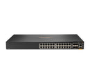HPE Aruba Networking CX 6200F 24G 4SFP+ Managed L3 Gigabit Ethernet (10/100/1000) 1U Black