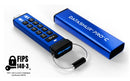 iStorage datAshur PRO+C USB flash drive 256 GB USB Type-C 3.2 Gen 1 (3.1 Gen 1) Blue