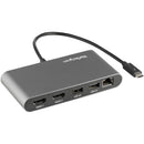 StarTech.com TB3DKM2HDL laptop dock/port replicator Wired Thunderbolt 3 Gray