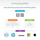 StarTech.com TB3CDK2DH laptop dock/port replicator Wired Thunderbolt 3 Black, Silver