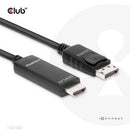 CLUB3D CAC-1087 video cable adapter 118.1" (3 m) DisplayPort HDMI Black