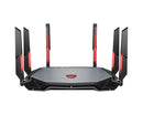 MSI RADIX AXE6600 WIFI 6E TRI-BAND wireless router Gigabit Ethernet Dual-band (2.4 GHz / 5 GHz) Black, Red