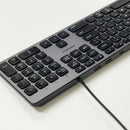 Macally UCZKEYHUBACSG keyboard Home/Office USB QWERTY English Black, Gray