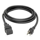 Tripp Lite P034-010 power cable Black 120.1" (3.05 m) C19 coupler NEMA 5-15P