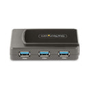 StarTech.com 5G7AS-USB-A-HUB interface hub USB 3.2 Gen 1 (3.1 Gen 1) Type-B 5000 Mbit/s Black, Gray