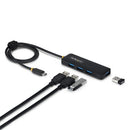 StarTech.com H5C4A-USB-HUB-2 interface hub USB 3.2 Gen 1 (3.1 Gen 1) Type-C 5000 Mbit/s Black
