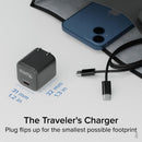 Plugable Technologies PS-30C1B mobile device charger Universal Black AC Fast charging Indoor